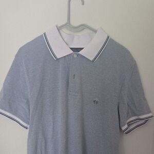 Brooks Brothers Sky Blue Polo with White Trim